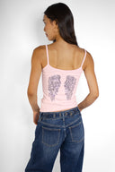 Tank Top with Wings Rose