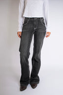 Low-Waist Flared Jeans