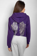 Wings sequin hoodie