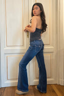 Low waist flare jeans