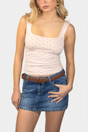 Top with a square neckline