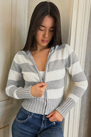 Hooded cardigan