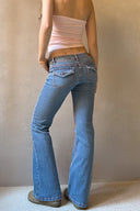 Low waist flare jeans