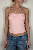 Ruched Tie-Front Top