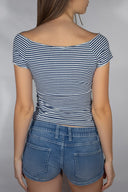 Boat neck T-shirt