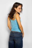 Round-neck top with little buttons