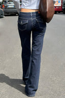 Low waist flared jeans