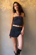 Mini ruffle skirt