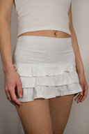 Mini ruffle skort