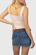 Top with a square neckline