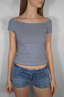 Boat neck T-shirt