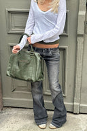 Low-Waist Flared Jeans