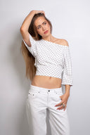 T-shirt with back lacing