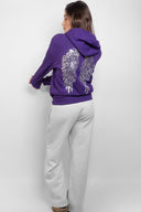 Wings sequin hoodie