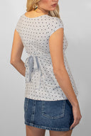 V-neck T-shirt with a band
