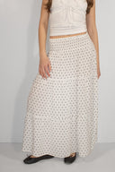 Long ruffled skirt