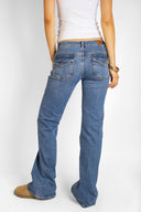 Low waist flared jeans