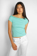 T-shirt with lace detailing