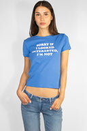 T-shirt "Sorry If I Looked"