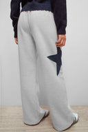 Wide-leg joggers with star
