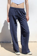 Wide leg coulisse pants