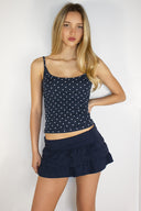 Ruffled mini skort