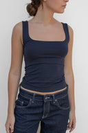 Square neck top