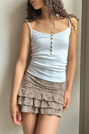 Mini ruffle skirt
