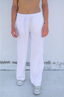 Wide leg coulisse pants