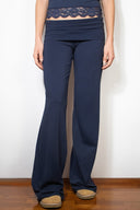 Cuffed pants with wings