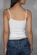 Round neck lace top