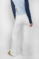 Double-button flare jeans