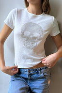 Skull Rhinestone T-shirt