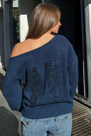 Sequin Wings Sweater