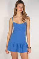 V-neck dress with lace