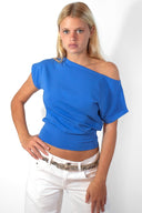 Boat neck crop top