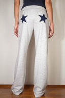 Wide-leg joggers with stars