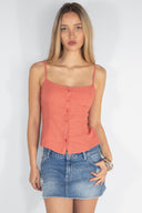 Tank top with buttons