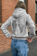 Wings zip-up hoodie