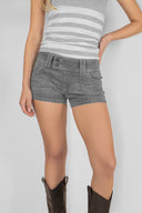 Double-button shorts