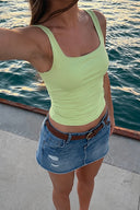 Square neck top