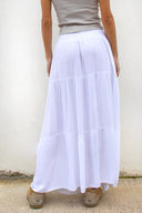 Long ruffle skirt