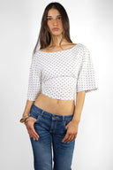 T-shirt with back lacing