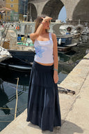 Ruffle long skirt