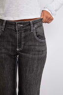 Low-Waist Flared Jeans
