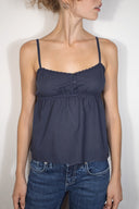 Tank top with buttons