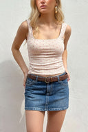 Top with a square neckline
