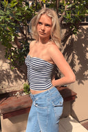 Ruched Tie-Front Top