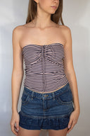 Ruched Tie-Front Top