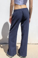 Wide leg coulisse pants